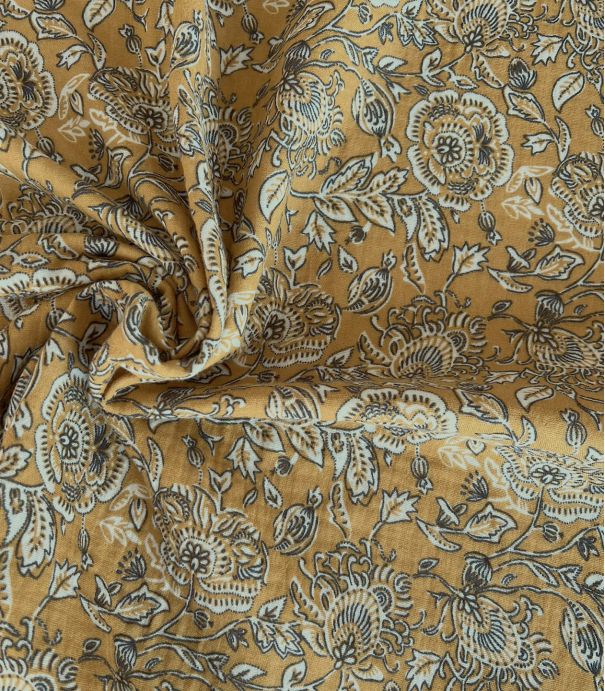 Double gaze imprimée - Mehar havane Double gaze imprimée - Mehar havane