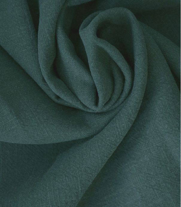 Tissu Lin lavé vert opale