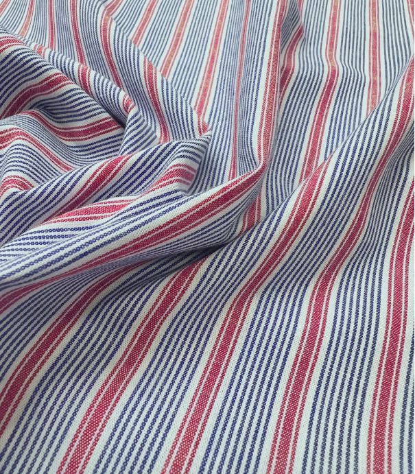 Tissu popeline rayure chemise Tissu popeline rayure chemise