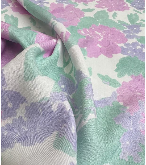 Tissu viscose Pivoines - Parmes