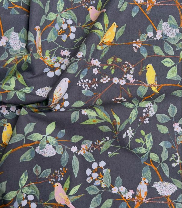 Tissu coton Art Gallery - Melodic Plumage Night Tissu coton Art Gallery - Melodic Plumage Night