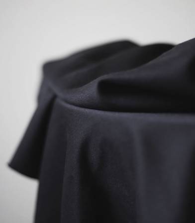 Tissu smooth drape twill - Black