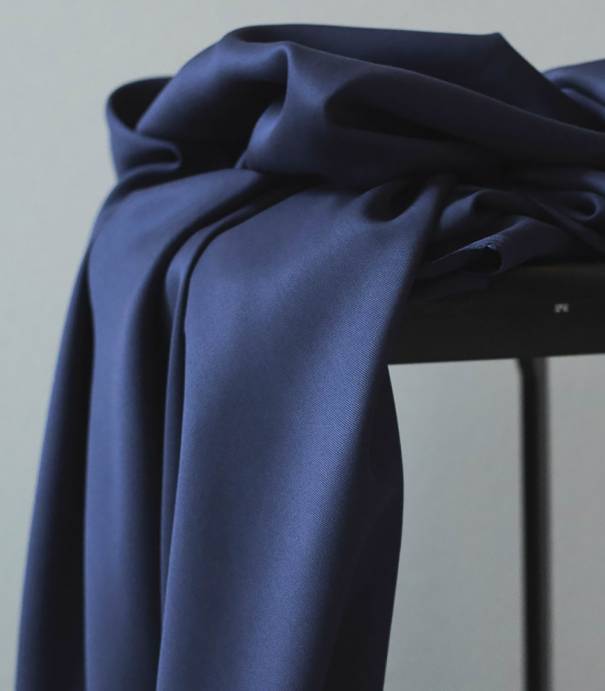 Tissu smooth drape twill - Blueberry
