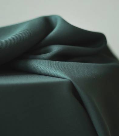 Tissu smooth drape twill - Deep green