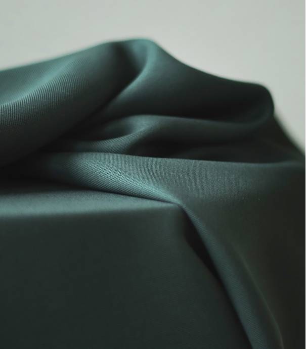 Tissu smooth drape twill - Deep green