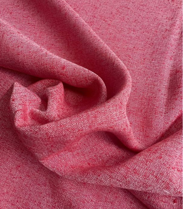 Tissu bourette de soie - Rouge cerise