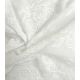 Tissu coton brodé Roses - Ecru