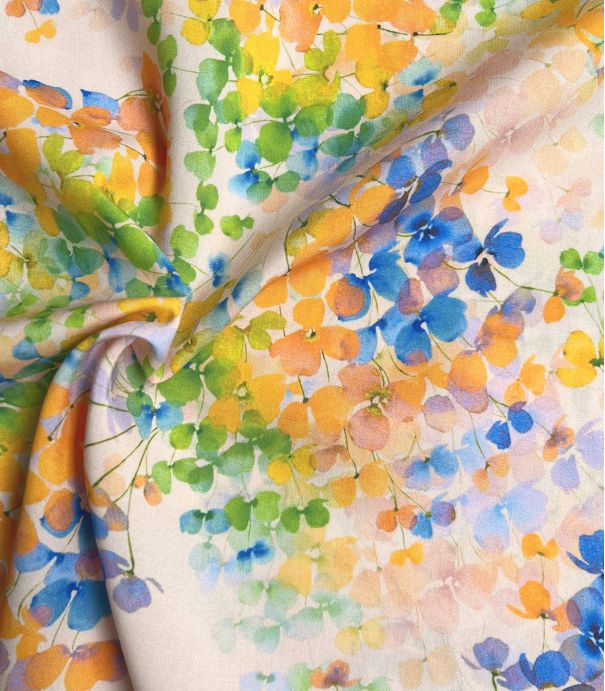 Tissu viscose - Nuée florale