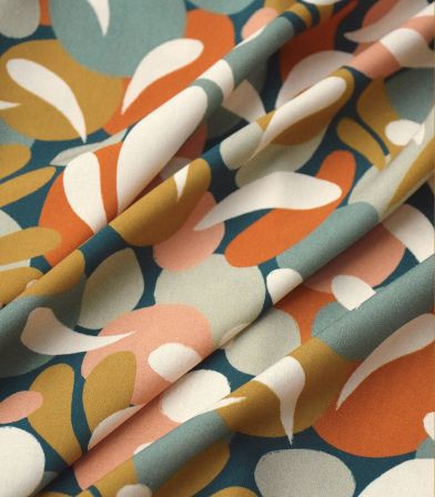 Coupon viscose - Sonora Flowers Carbon