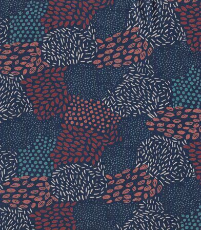 Coupon viscose - Naïve Dark navy