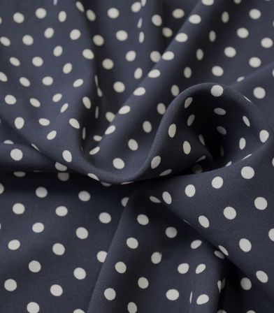 Coupon viscose Pois - Anthracite