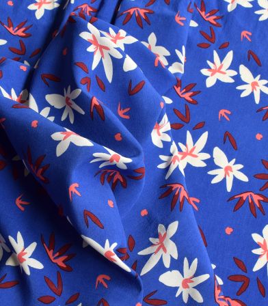 Coupon viscose - Dahlia blue