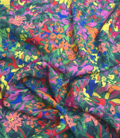 Coupon viscose - Cléo Spring green