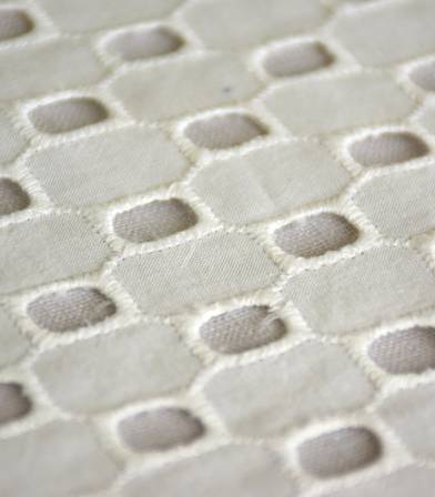 Broderie anglaise Square - écru Broderie anglaise Square - écru