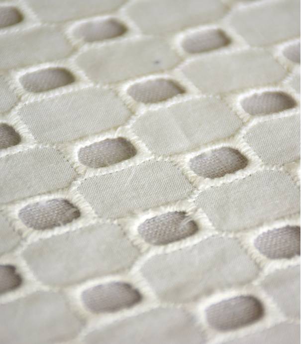 Broderie anglaise Square - écru Broderie anglaise Square - écru