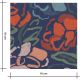 Coupon viscose - Roseraie Midnight