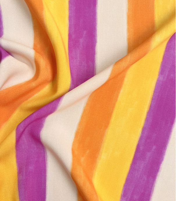 Tissu viscose - Rayures du Soleil Tissu viscose - Rayures du Soleil