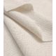 Tissu jersey coton lin Waffle- naturel