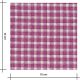 Tissu carreaux shiny - Magenta