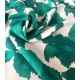 Tissu viscose tramée- Like Roses green