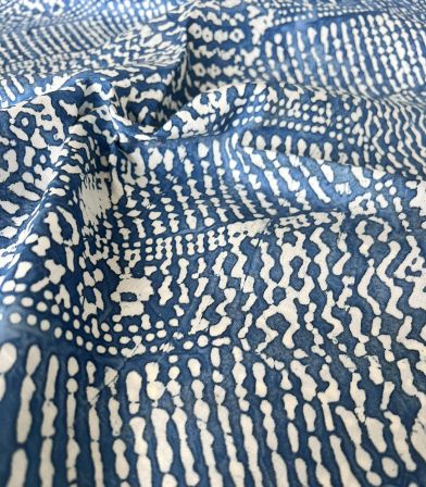 Tissu viscose - Batik blue