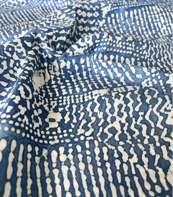 Tissu viscose - Batik blue Tissu viscose - Batik blue