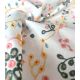 Tissu coton brodé - Flora multicolores
