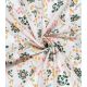 Tissu coton brodé - Flora multicolores
