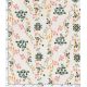 Tissu coton brodé - Flora multicolores