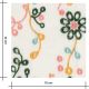Tissu coton brodé - Flora multicolores