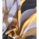 Tissu lin viscose - Abstract Palme Lilac