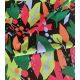 Tissu lin viscose - Abstract Leaves Green