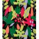 Tissu lin viscose - Abstract Leaves Green