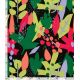 Tissu lin viscose - Abstract Leaves Green