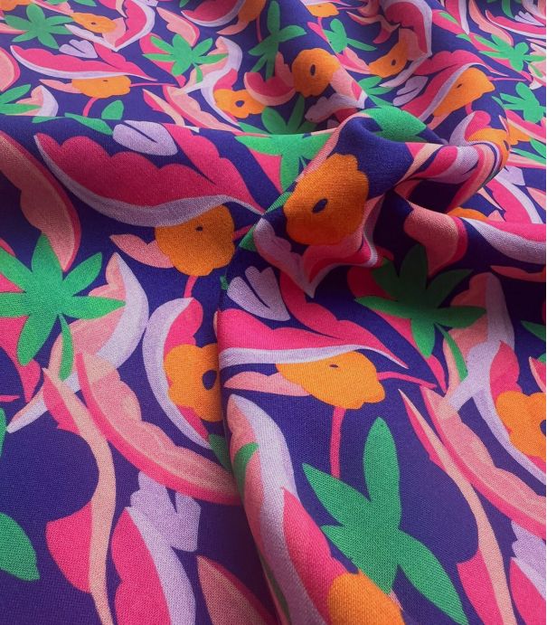 Tissu viscose - Songe exotique
