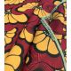 Tissu wax - Ginkgo Rouge