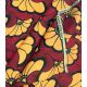 Tissu wax - Ginkgo Rouge
