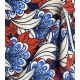 Tissu wax - Fleurs aquatiques