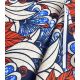 Tissu wax - Fleurs aquatiques