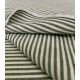 Tissu coton lavé - Rayures Kaki