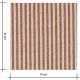 Tissu coton lavé - Rayures Terracotta
