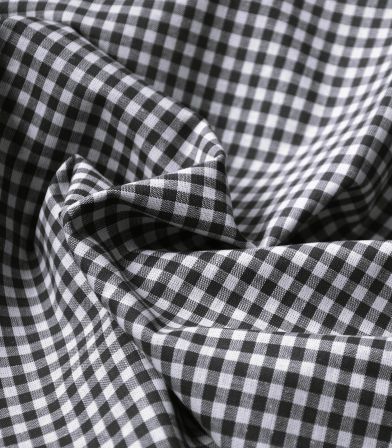 Tissu vichy Noir