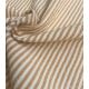Tissu coton lavé - Rayures Ocre