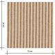Tissu coton lavé - Rayures Ocre