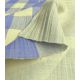 Tissu Double Gaze Vichy - Azur Citron