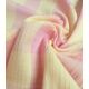 Tissu Double Gaze Vichy - Fraise Citron