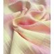 Tissu Double Gaze Vichy - Fraise Citron