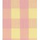 Tissu Double Gaze Vichy - Fraise Citron
