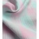 Tissu Double Gaze Vichy - Lagon Rose