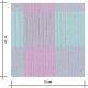 Tissu Double Gaze Vichy - Lagon Rose
